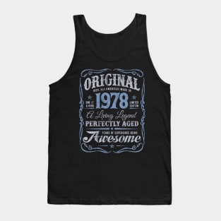 1978 Birthday Gifts THE ORIGINAL Perfectly Aged Tank Top